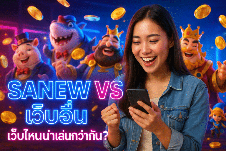 SANEW VS เว็บอื่น เว็บไหนน่าเล่นกว่ากัน?