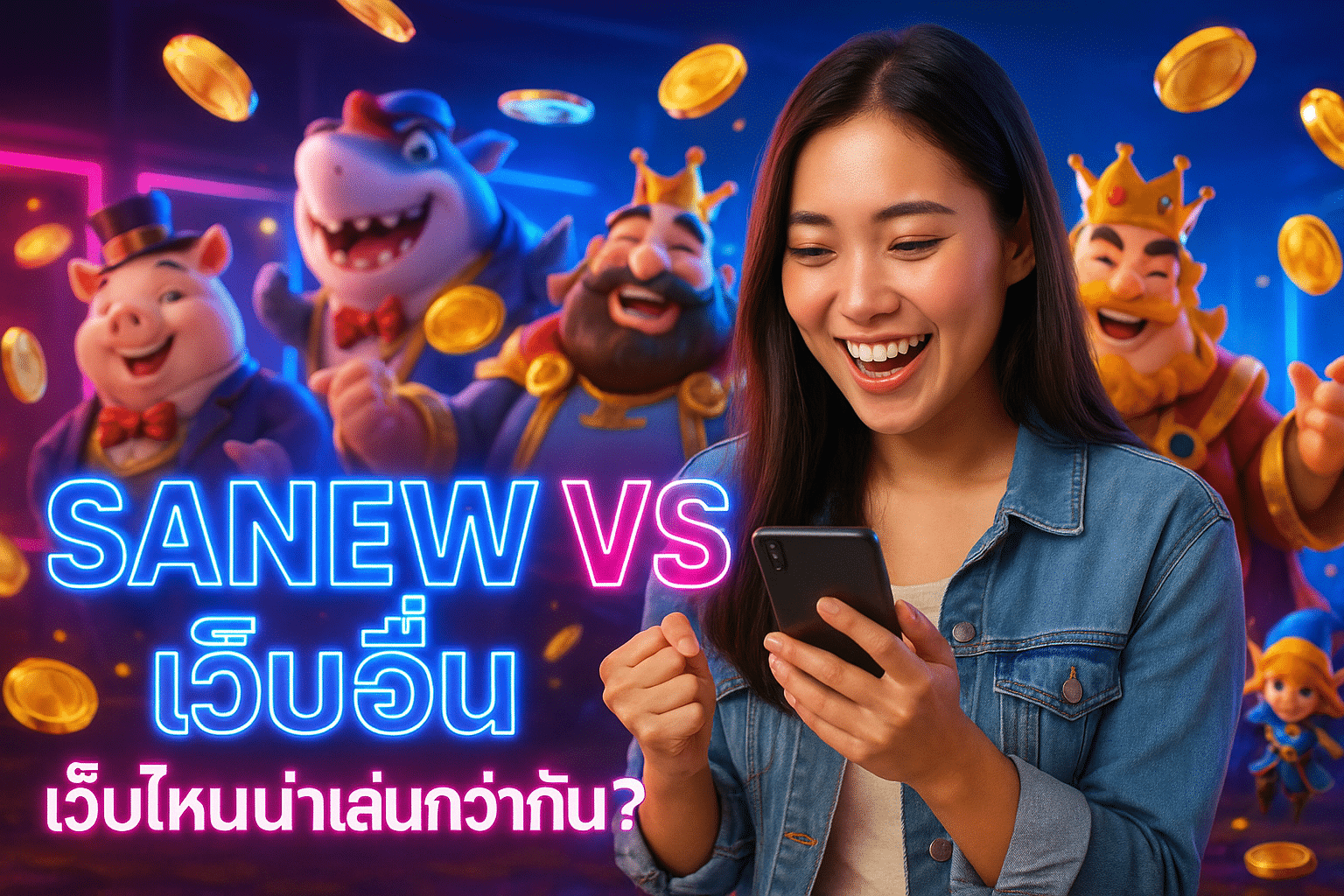 SANEW VS เว็บอื่น เว็บไหนน่าเล่นกว่ากัน?
