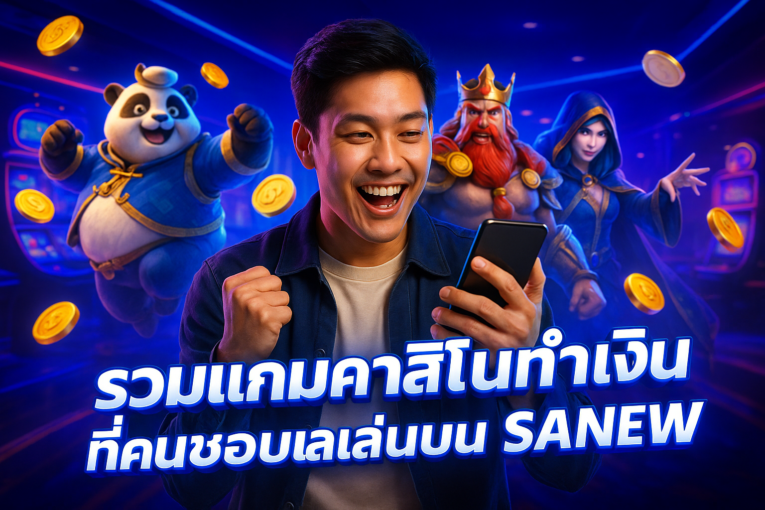 รวมเกมคาสิโนทำเงิน ที่คนชอบเล่นบน SANEW